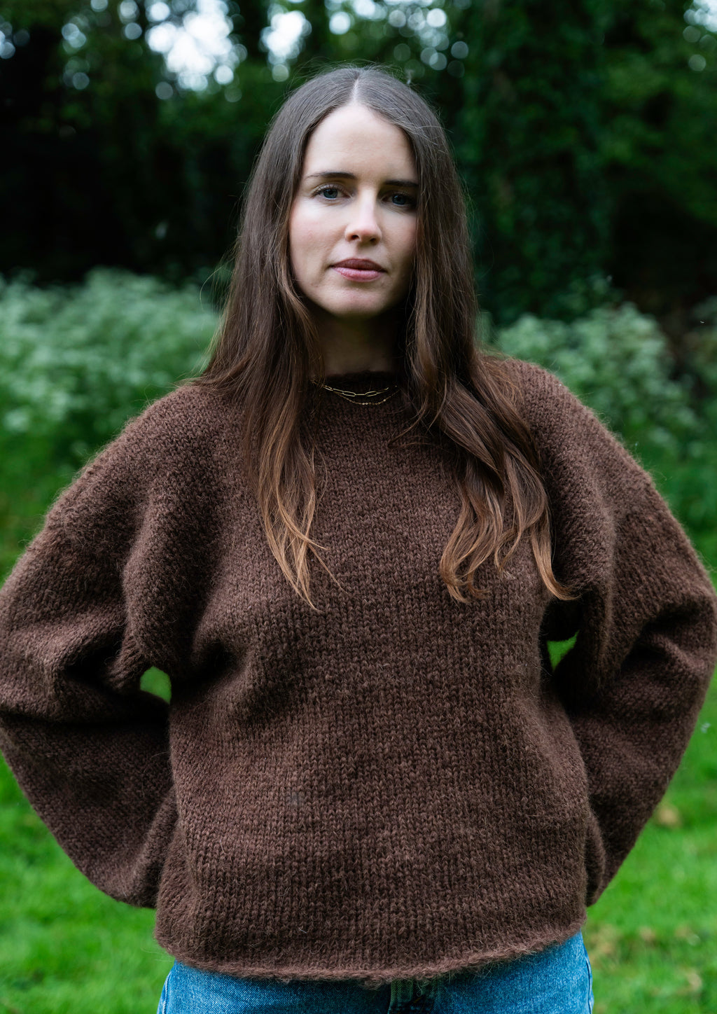 CHOCOLATE • LONG SLEEVE • KNIT JUMPER