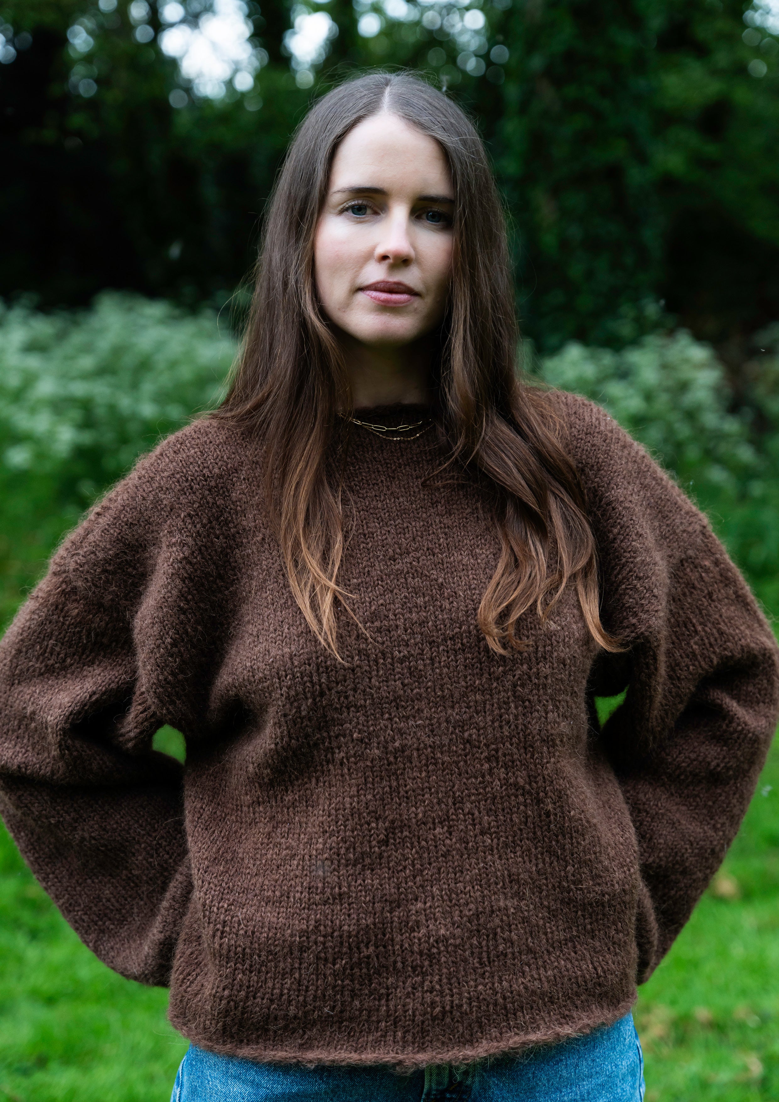 CHOCOLATE • LONG SLEEVE • KNIT JUMPER