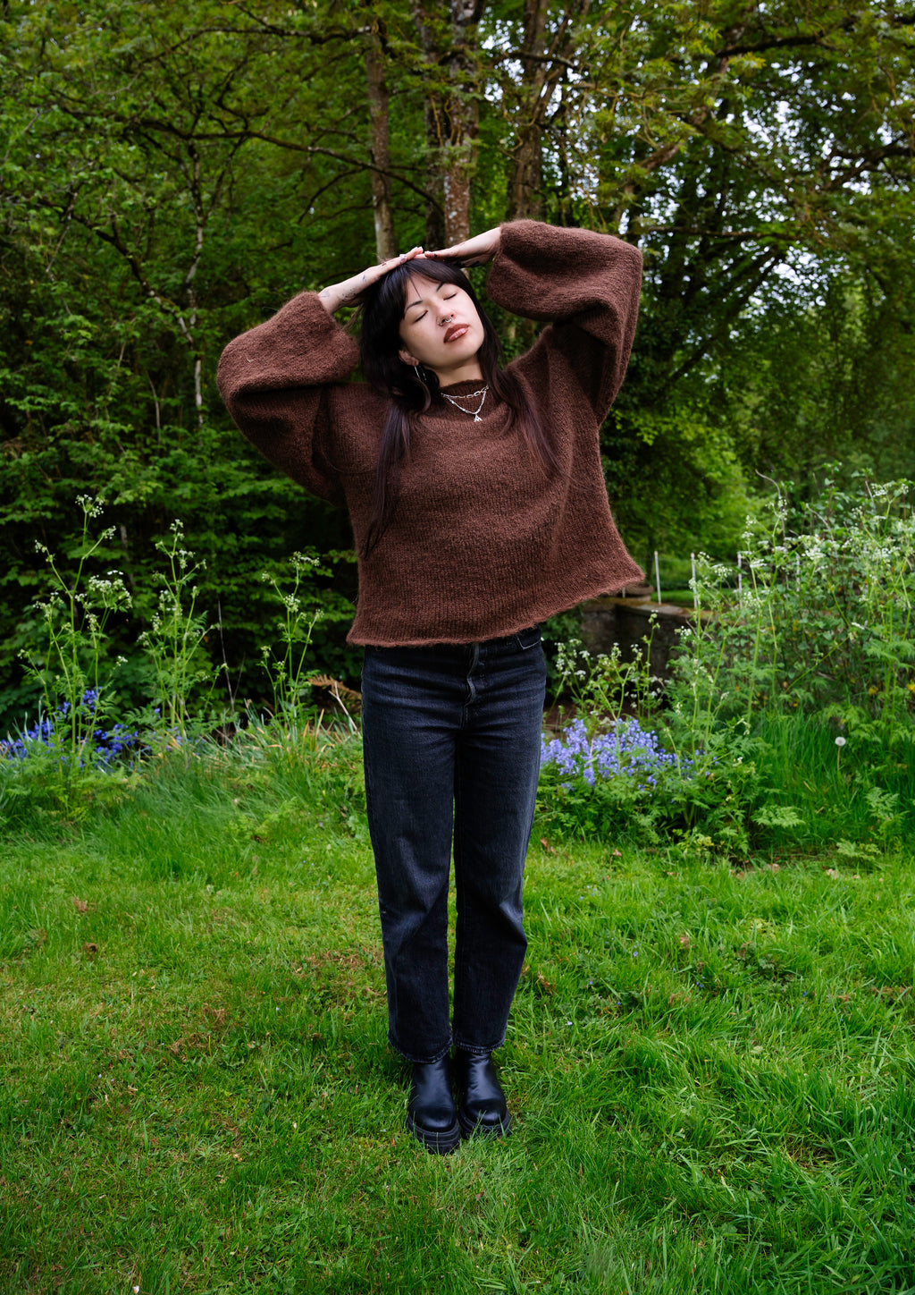 CHOCOLATE • LONG SLEEVE • KNIT JUMPER
