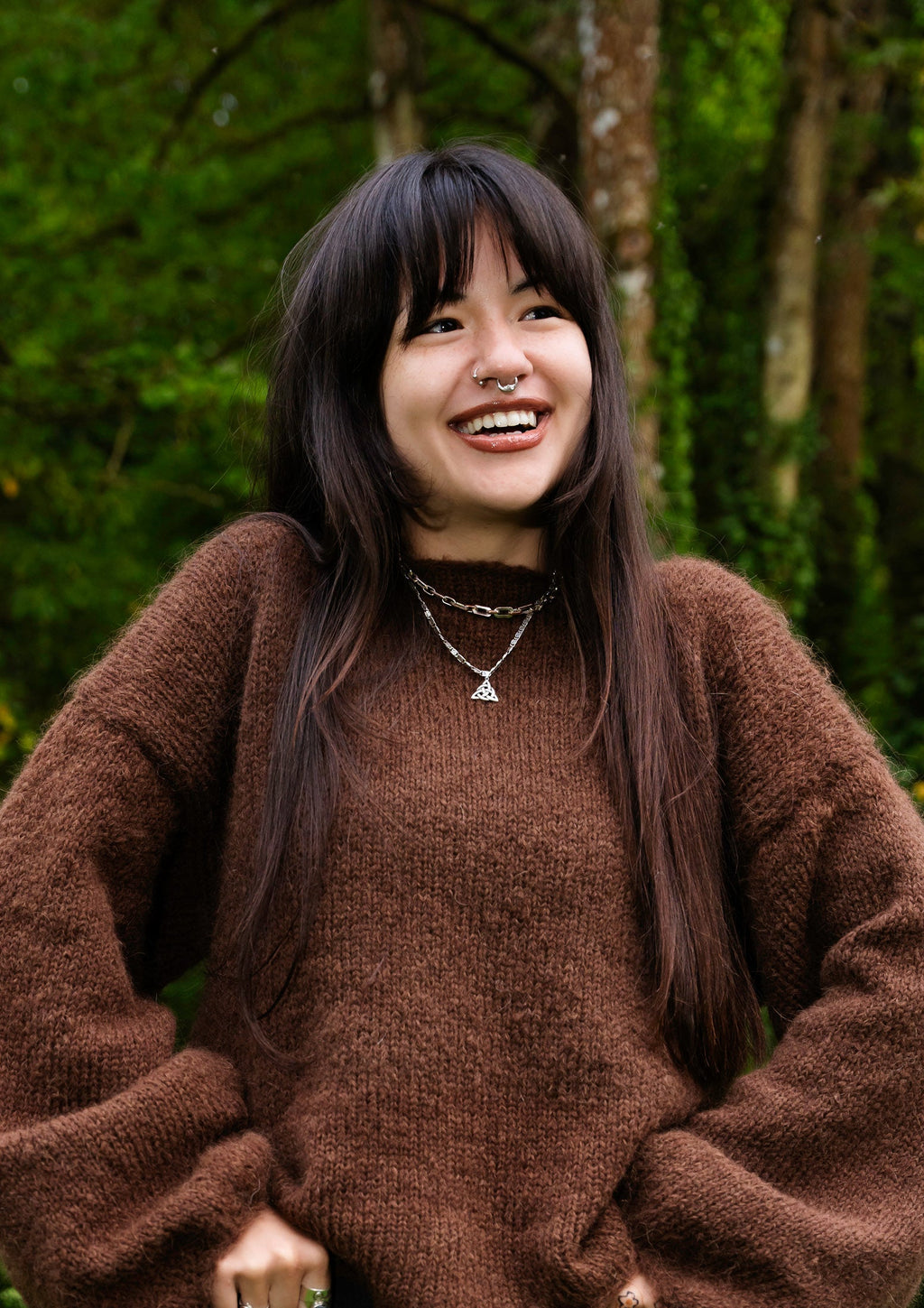 CHOCOLATE • LONG SLEEVE • KNIT JUMPER