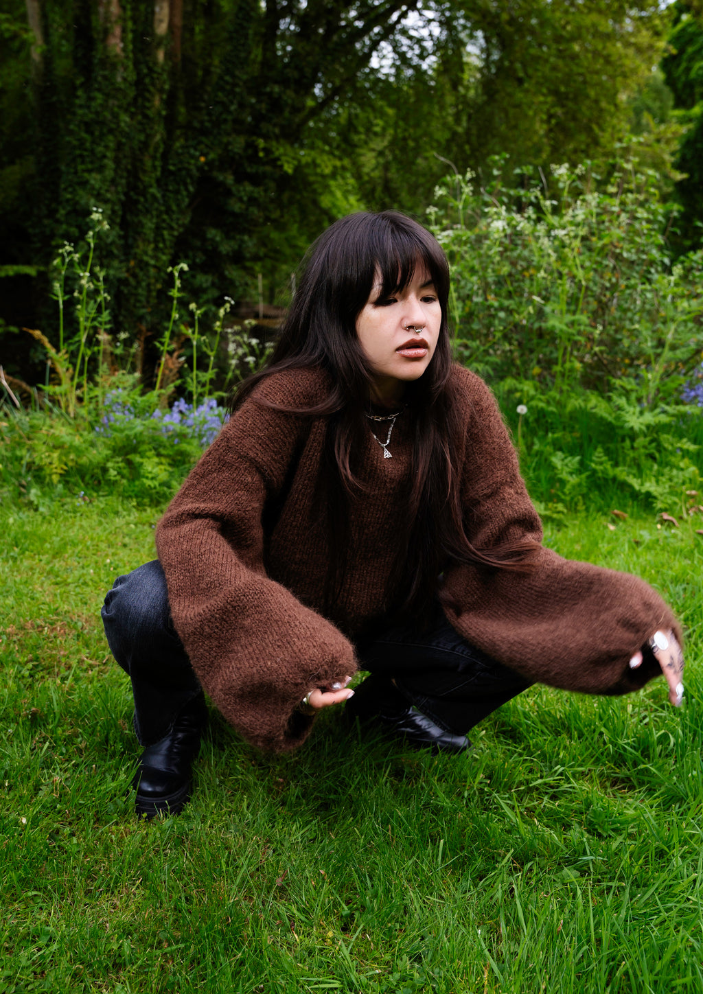 CHOCOLATE • LONG SLEEVE • KNIT JUMPER