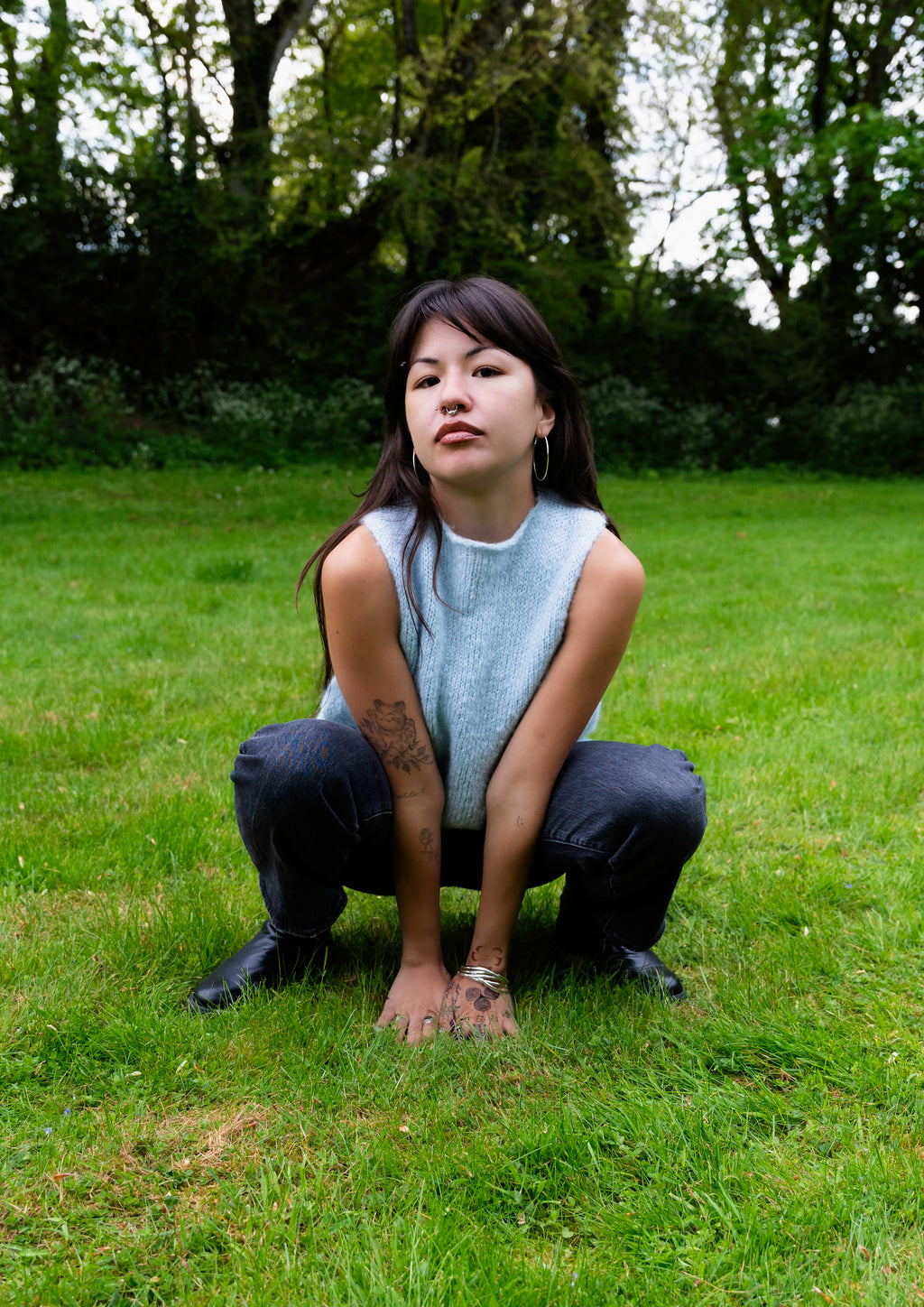 UISCE • SLEEVELESS • KNIT TOP