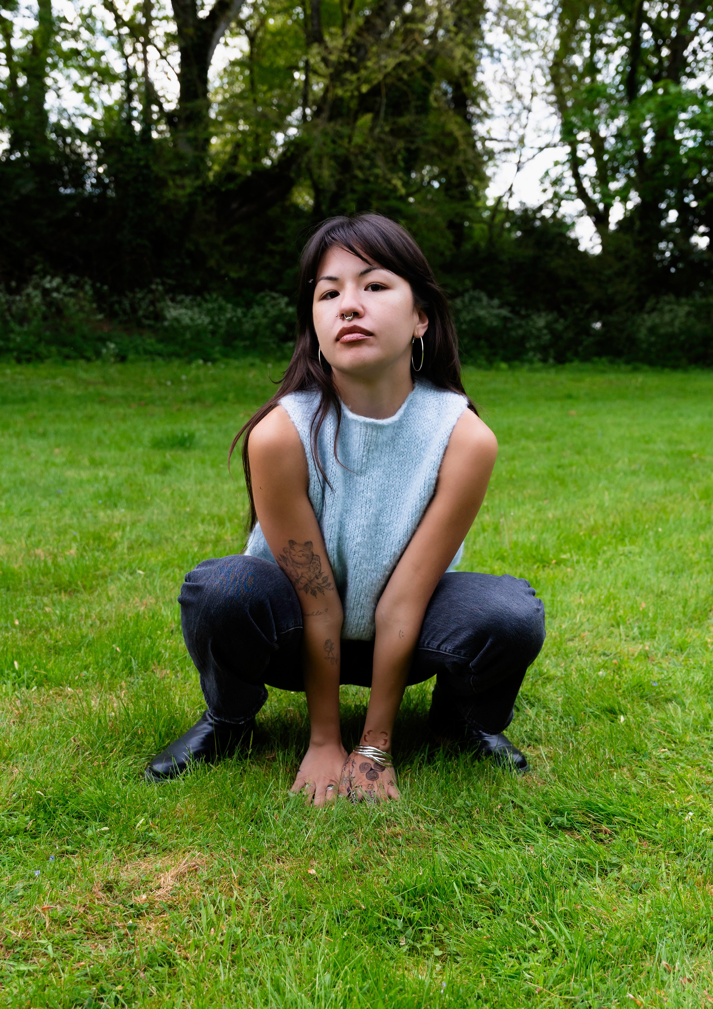UISCE • SLEEVELESS • KNIT TOP