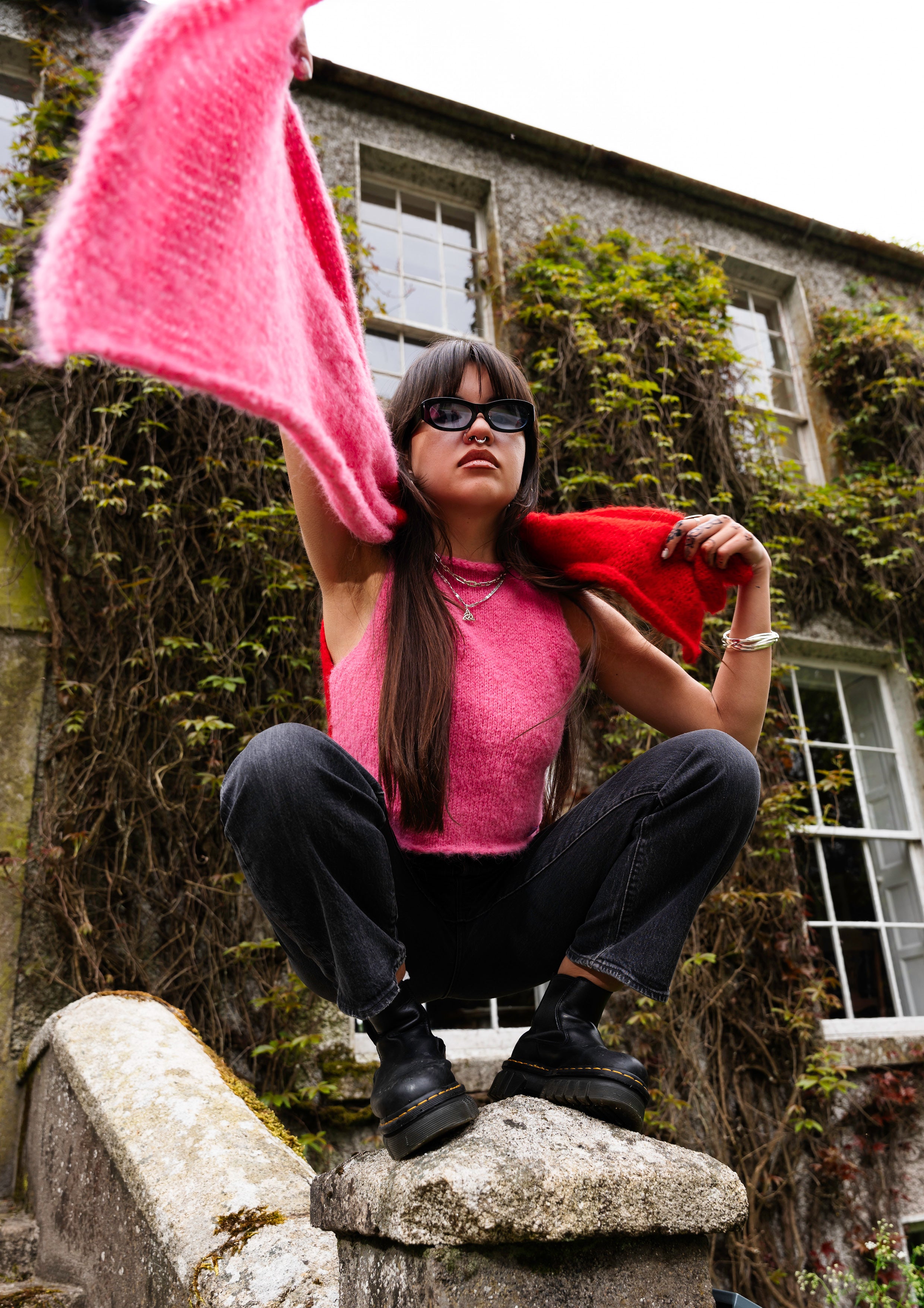 CHILLI X FLAMINGO • SLEEVELESS • KNIT TOP