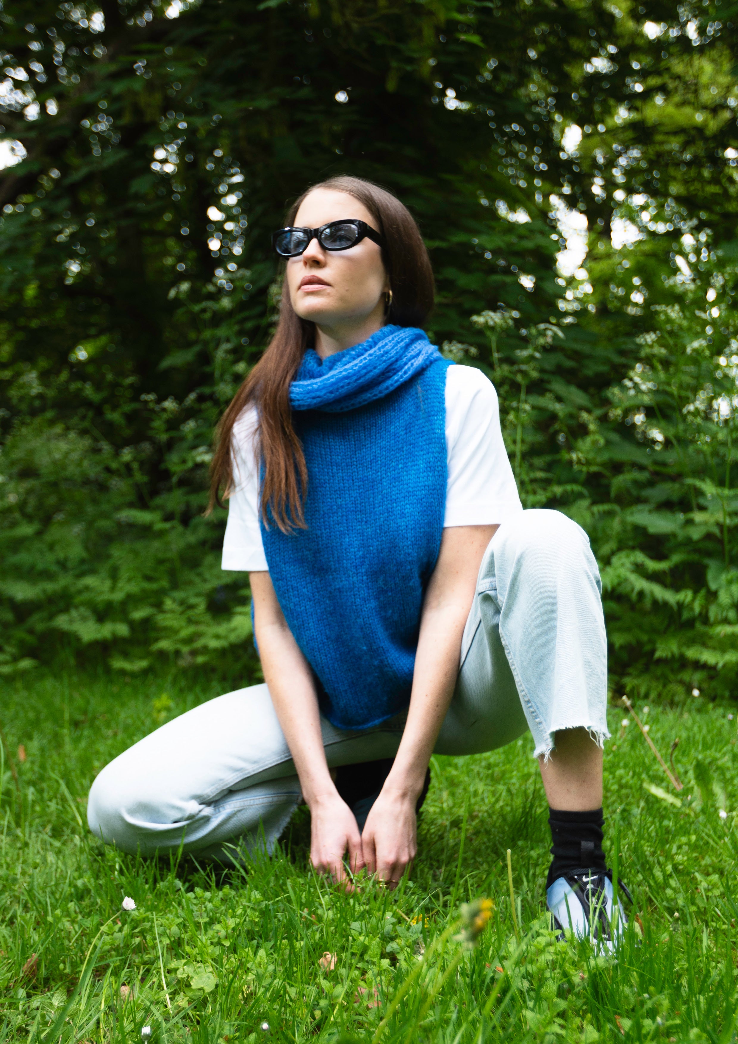 COBALT • SLEEVELESS • KNIT TOP