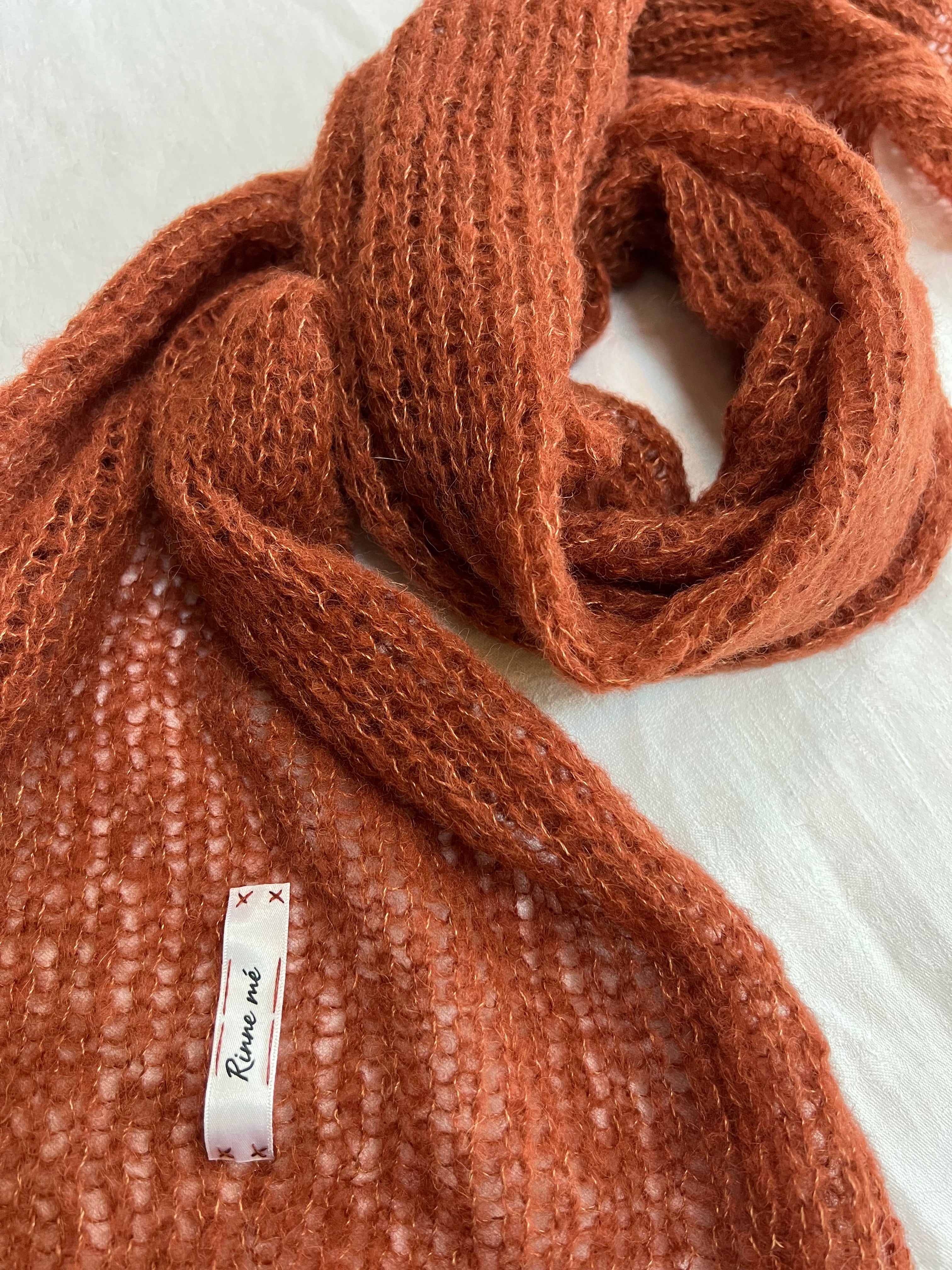 BRICK • SILK SCARF