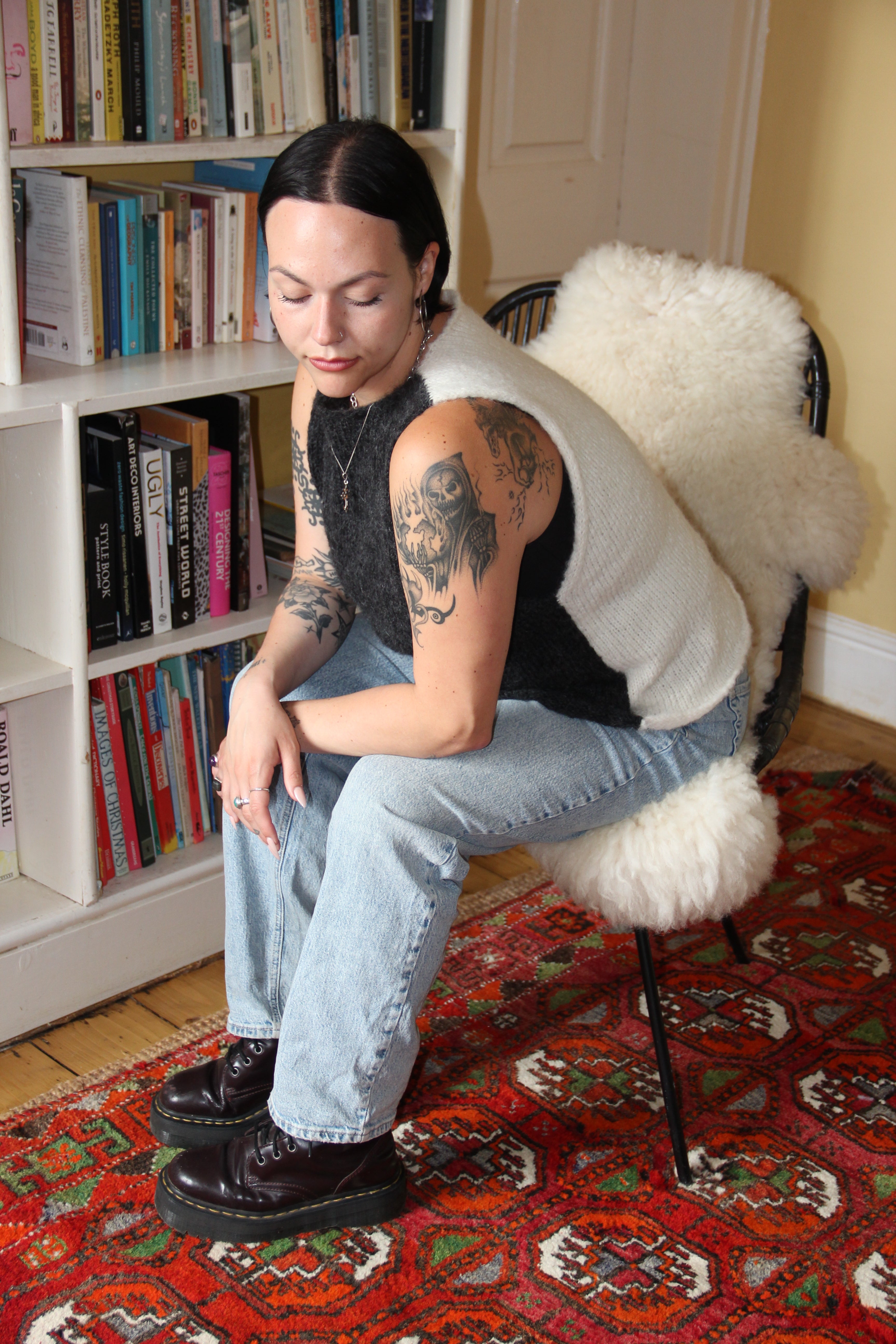 SNOW X PEPPER • SLEEVELESS • KNIT TOP