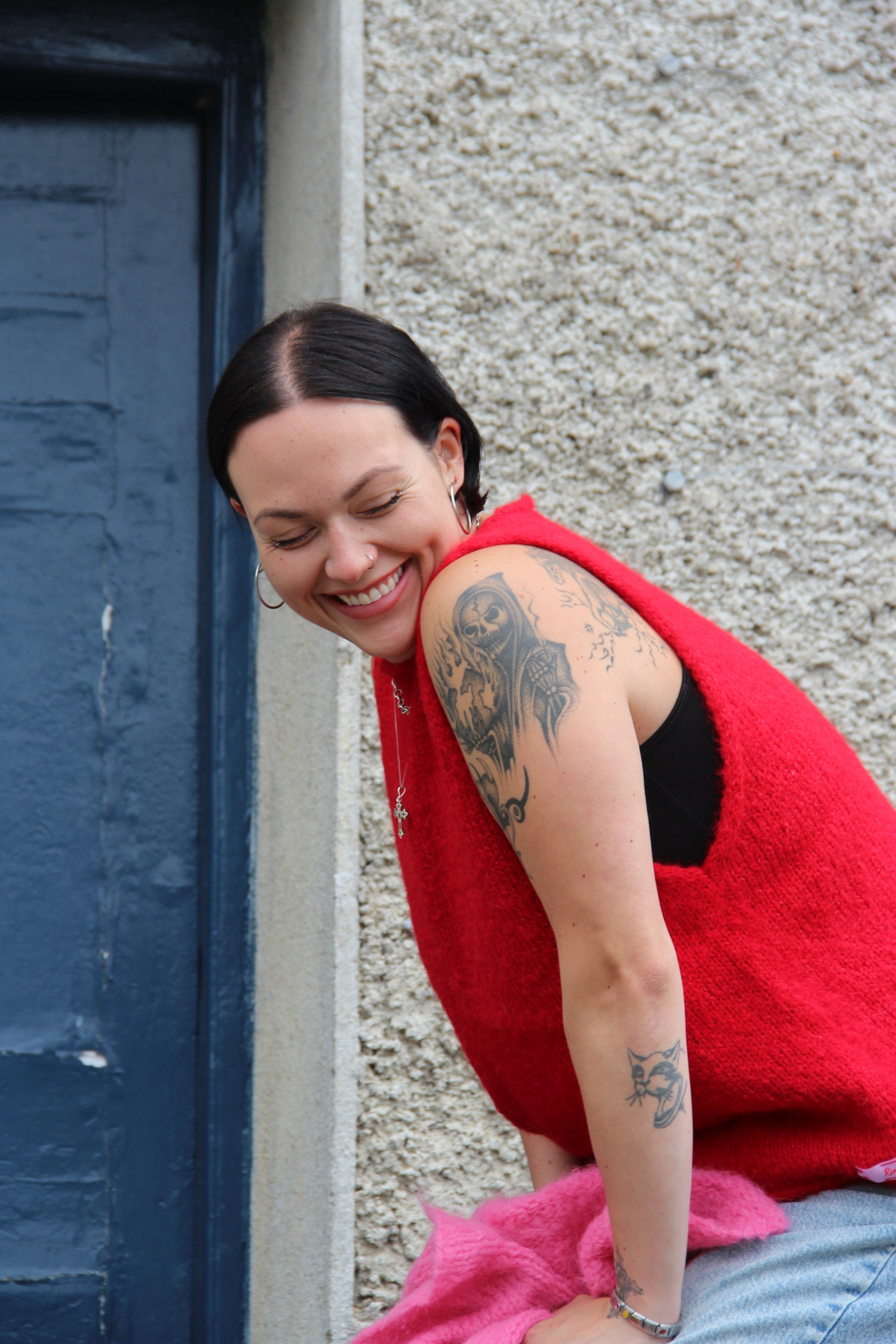 CHILLI • SLEEVELESS • KNIT TOP