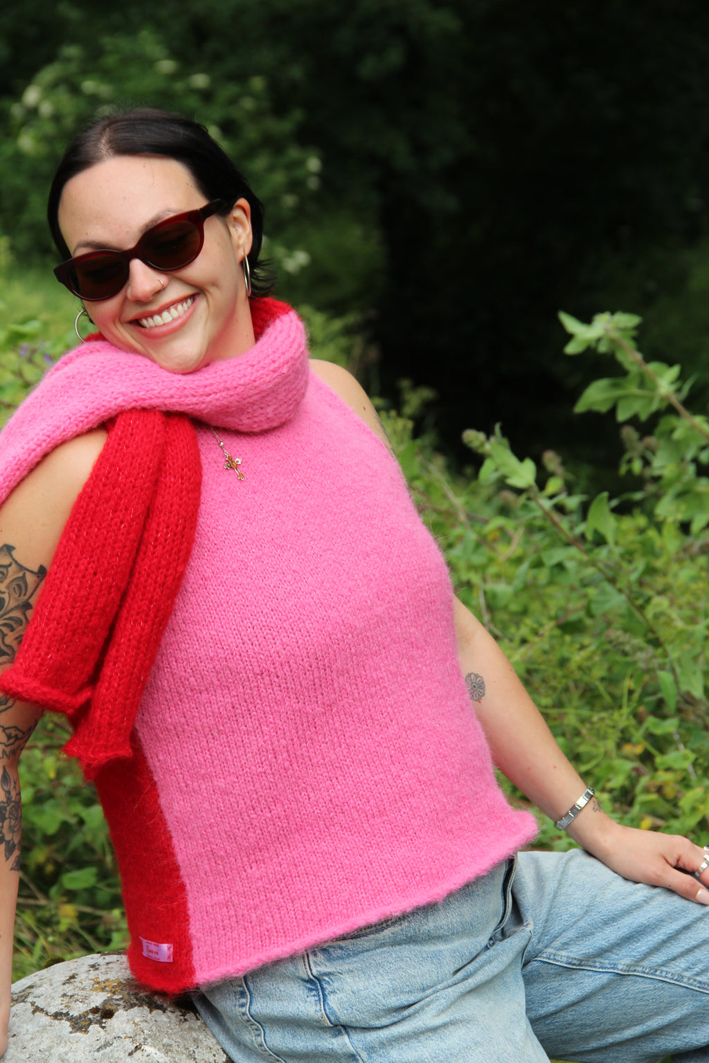 CHILLI X FLAMINGO • SLEEVELESS • KNIT TOP