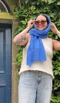 COBALT • SILK SCARF
